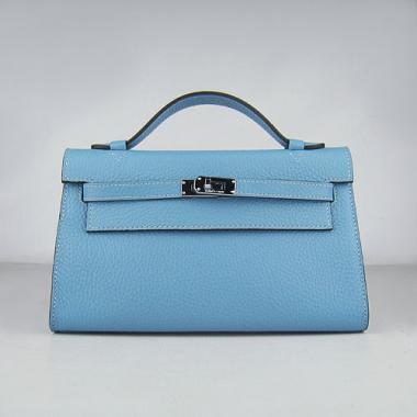 Hermes Clutches H008 Ladies Briefcase Blue Bag