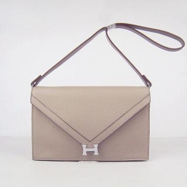 Hermes  bags H021 Cross Body Bag Cow Leather Grey Replica