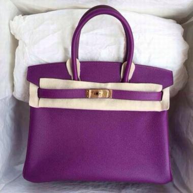 Hermes Handbag Handbag Purple