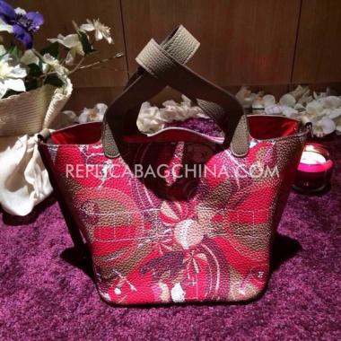 Hermes Handbag Calfskin Red Replica