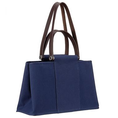 Hermes Herbag Tote Dark Blue Replica