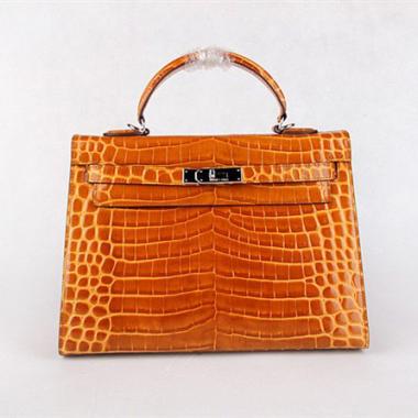 Hermes Kelly HK32 Ladies 2way Crocodile