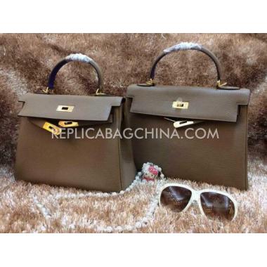 Hermes Kelly Handbag Coffee