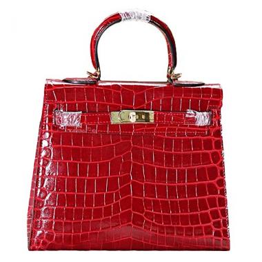 Cheap Hermes Kelly 28 Crocodile Leather Red 608151