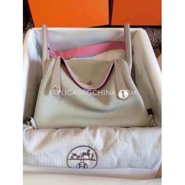 Hermes Lindy Handbag White