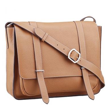 Hermes Man Messenger Bag Tan Replica