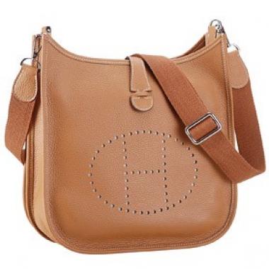 Hermes Tan Evelyne Shoulder Bag