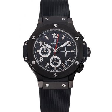 Hublot Big Bang Black Strap Black Dial Watch Replica