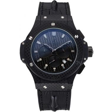 Hublot Big Bang Carbon Dial Carbon Case And Bezel Black Rubber Strap  622773