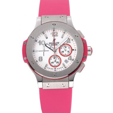 Hublot Big Bang Pink Strap White Dial Watch