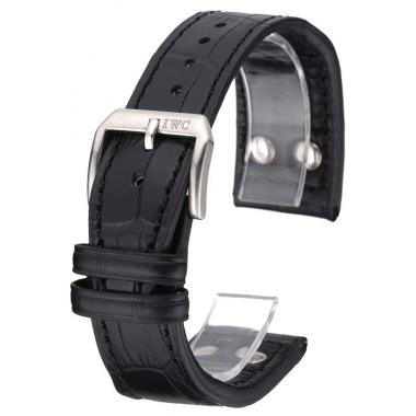 IWC Black Leather Bracelet  622606