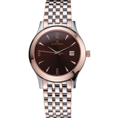 Jaeger LeCoultre Master Brown Dial Rose Gold Bezel Two Tone Band  622091 Replica