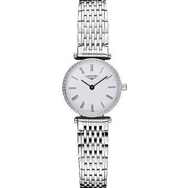 Longines La Grande Classique Stainless Steel White Dial Diamond Bezel Femme  622110