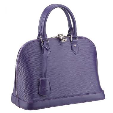 Louis Vuitton Alma MM Epi Leather Plum