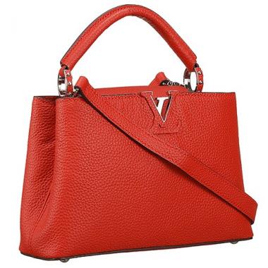 Louis Vuitton Capucines Red 607955