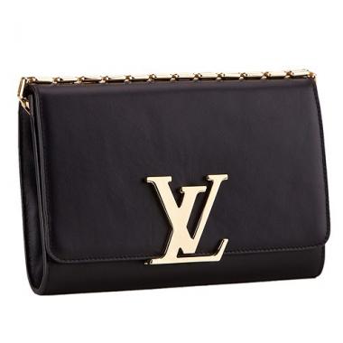 Louis Vuitton Chain Louise Clutch Black