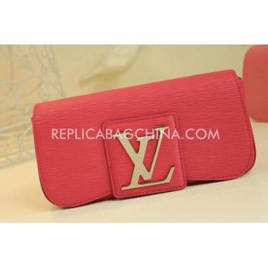 Louis Vuitton Clutch Red Leather Wallet