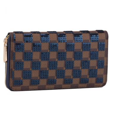 Louis Vuitton Damier Paillettes Wallet Blue