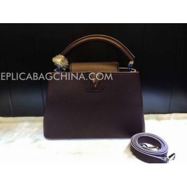 Louis Vuitton Calfskin Handbag Coffee