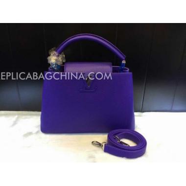 Louis Vuitton Handbag Calfskin Blue Replica