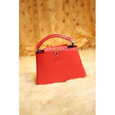 Cheap Louis Vuitton Handbag Calfskin Red HM11145