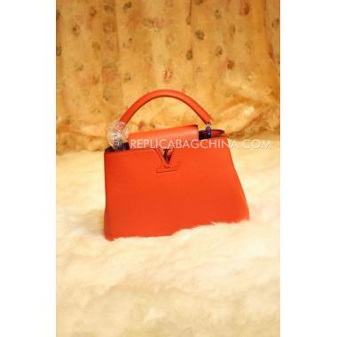 Louis Vuitton Orange Handbag Calfskin Replica