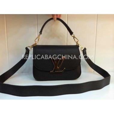 Louis Vuitton Handbag Calfskin Shoulder Bag Black