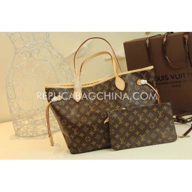 Louis Vuitton Monogram Brown Handbag Calfskin HM03976