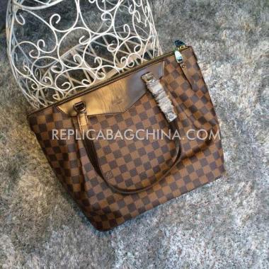 Louis Vuitton Calfskin Monogram Brown Handbag Replica HM08539