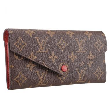 Replica Louis Vuitton Josephine Monogram Long Rouge Wallet