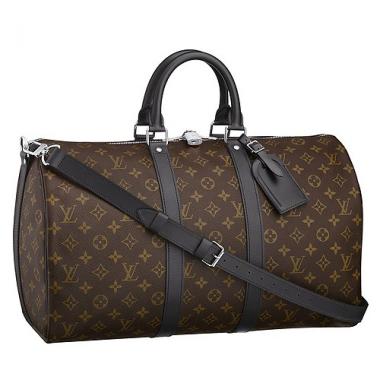 Louis Vuitton Keepall 45 Monogram Macassar Canvas