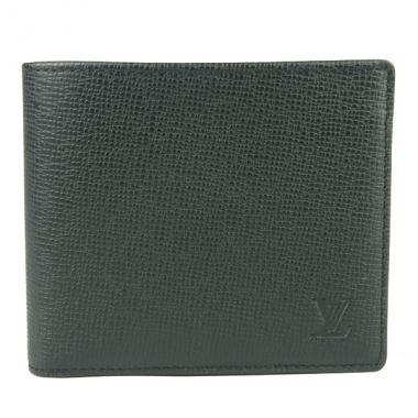 Louis Vuitton Taiga Leather M30462 Black Cow Leather Mens Bags