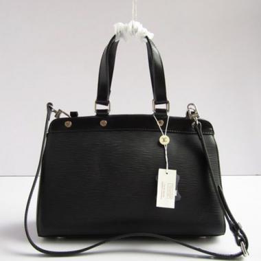 Cheap Louis Vuitton EPI Leather M40330 Black Medium Ladies Handbags Replica