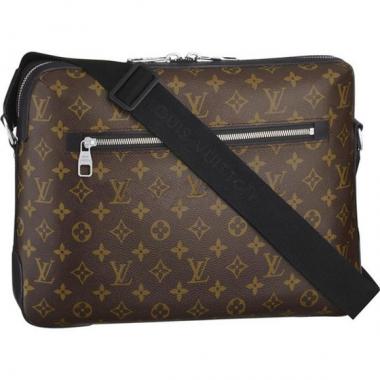 Louis Vuitton Monogram Macassar M40387 Cow Leather Medium Mens Bags Replica