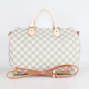 Louis Vuitton Damier Canvas M40391 White Canvas Ladies Bag