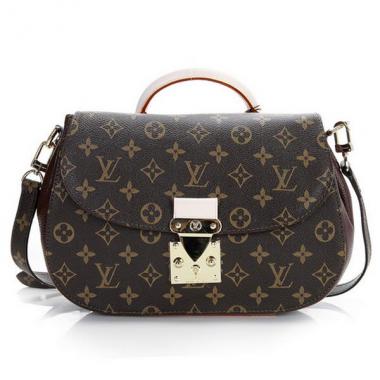 Louis Vuitton Monogram Canvas M40577 Black Cow Leather 2way