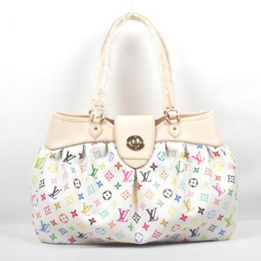 Louis Vuitton Monogram Multicolore M46716 White Large HandBags