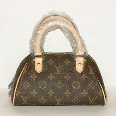 Replica Louis Vuitton Monogram Canvas M50202 Brown HandBags Ladies