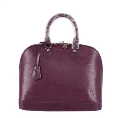 Louis Vuitton EPI Leather M52142 Purple Cow Leather Ladies Bags