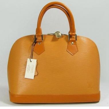 Louis Vuitton EPI Leather M52142 Yellow Large Ladies Bags Replica