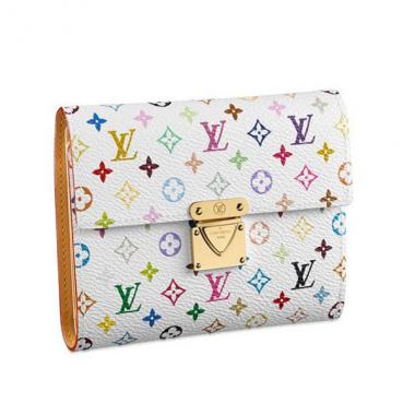 Louis Vuitton Monogram Multicolore M58014 Small Wallet Ladies