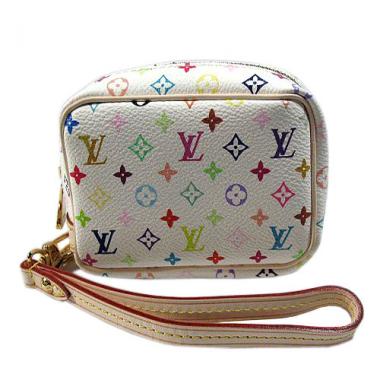 Cheap Louis Vuitton Monogram Multicolore M58033 White Small Wallet Replica