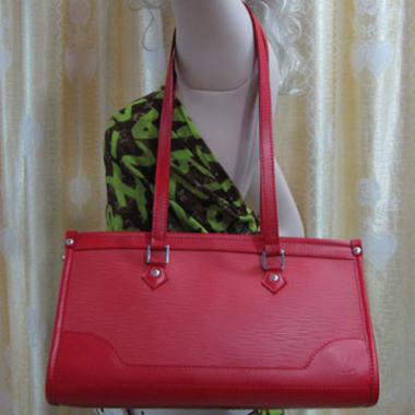 Louis Vuitton EPI Leather M59332 Red Large 2way