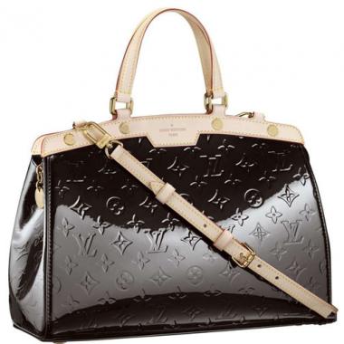 Louis Vuitton Monogram Vernis M91455 Coffee Enamel Medium Bag