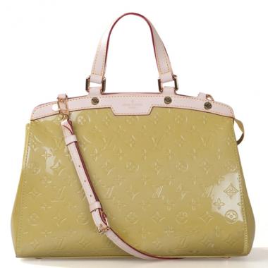 Louis Vuitton Monogram Vernis M91455 Yellow Medium Ladies Bag HM05168