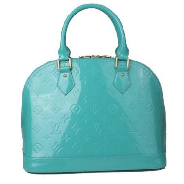 Cheap Louis Vuitton Monogram Vernis M91694 Blue Medium Ladies Bag