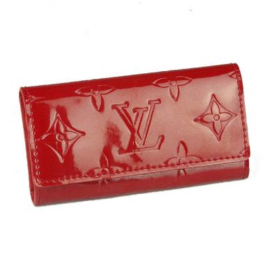 Louis Vuitton Monogram Vernis M91976 Red Enamel key Case