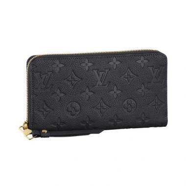 Louis Vuitton Monogram Empreinte M93435 Cow Leather Wallet Unisex Replica