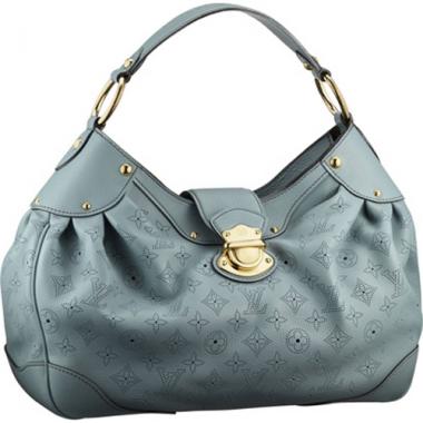 Louis Vuitton Mahina Leather M93444 Blue Cow Leather Ladies Handbags