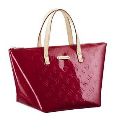 Louis Vuitton Monogram Vernis M93583 Red Cross Body Bag Ladies HM03567